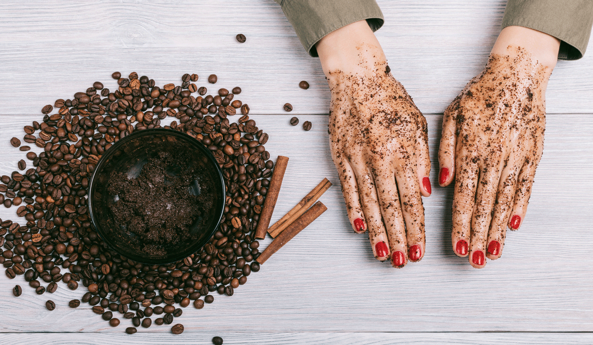 Peeling mit Kaffeesatz